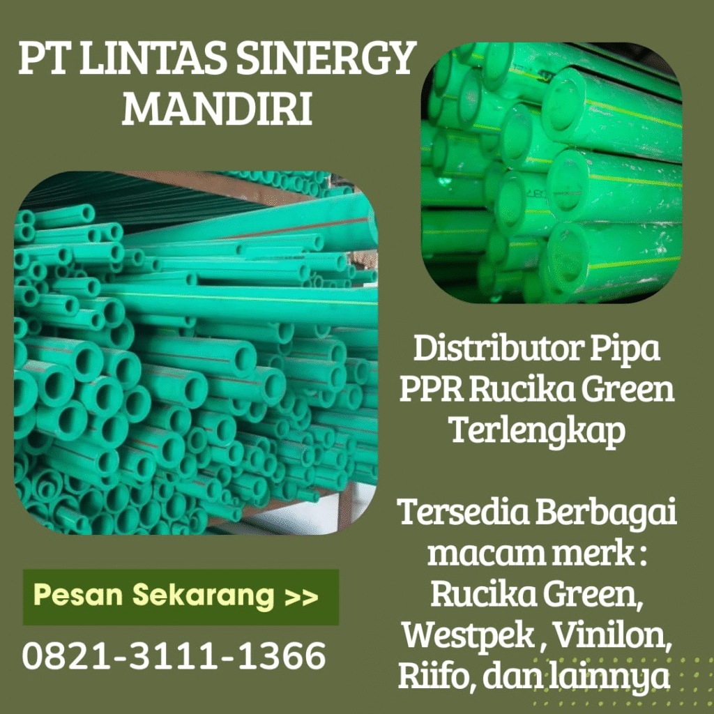 distributor pipa ppr rucika green terlengkap grobogan